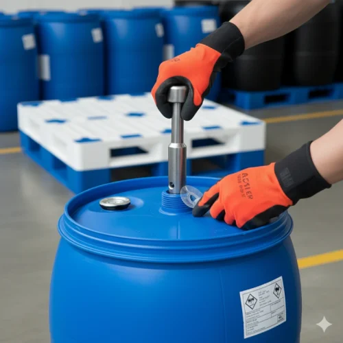 آب بندی بشکه پلاستیکی دهانه بسته