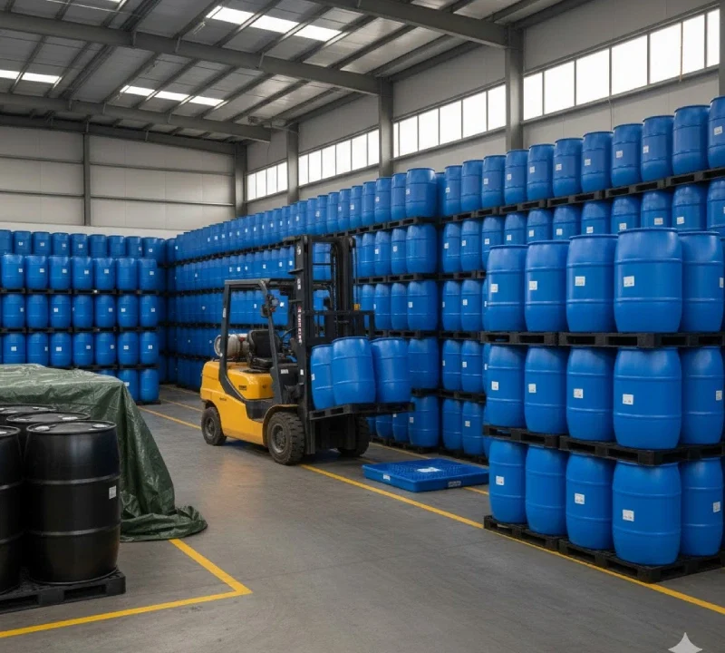 🏭 روش صحیح حمل و انبارداری بشکه های پلاستیکی